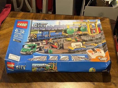 LEGO City Cargo Train Set 60052, New Set, 888 Pieces, Sealed Box - Worn Box