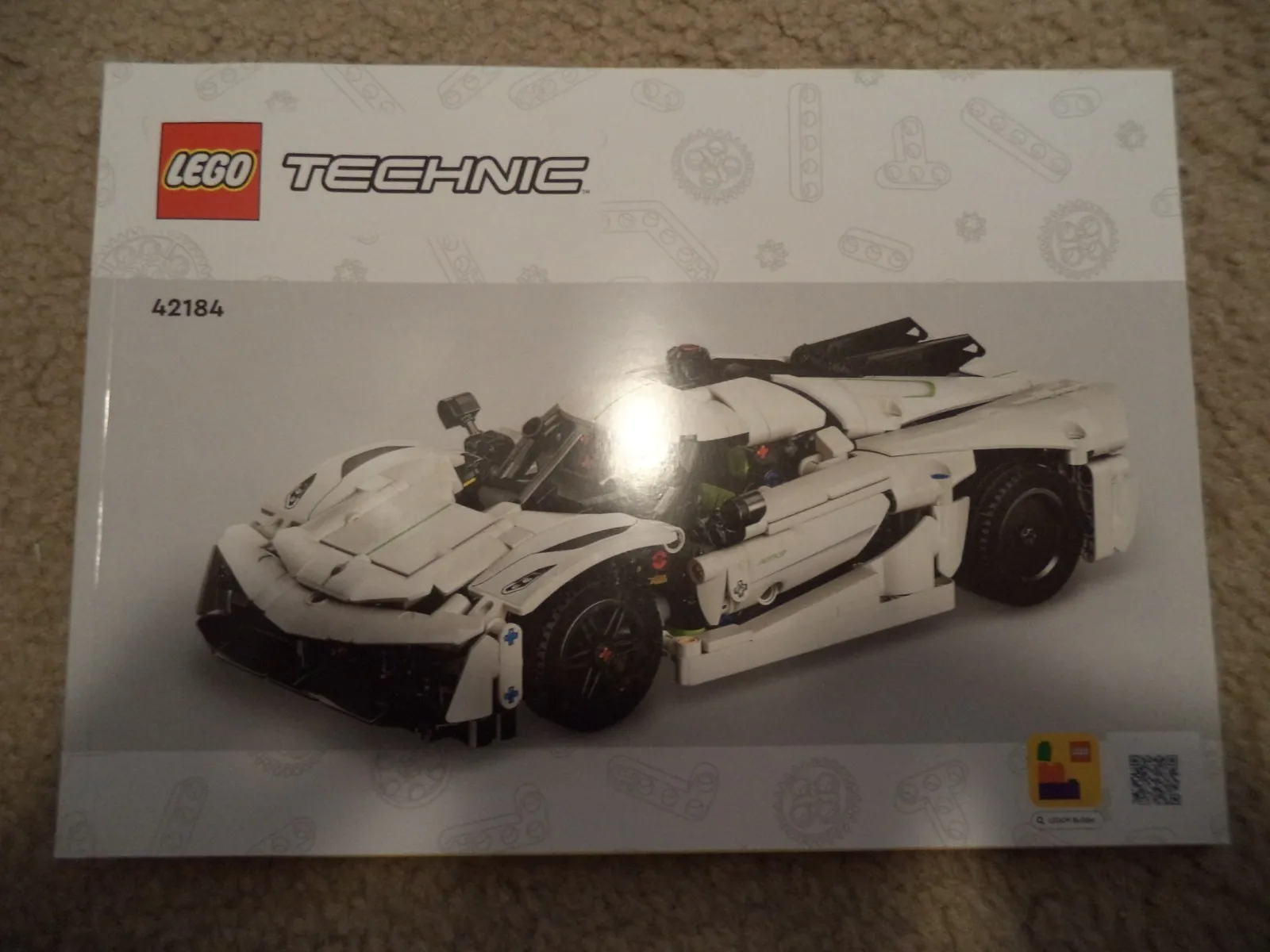 LEGO Technic Instruction Manual 42184 Koenigsegg Jesko Absolut White Hypercar
