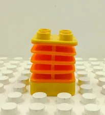 Lego Duplo Primo Ribbed Flexible Connector orange/yellow