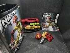 VINTAGE LEGO Bionicle Inika Toa Jaller 8727 Incomplete | Canister Manual & Zamor