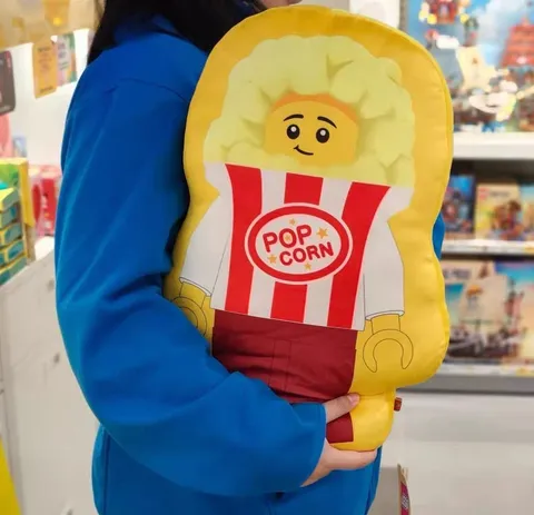 LEGO Minifigure Popcorn Plush Toy Hug Pillow Decorative Home Festival Gift New