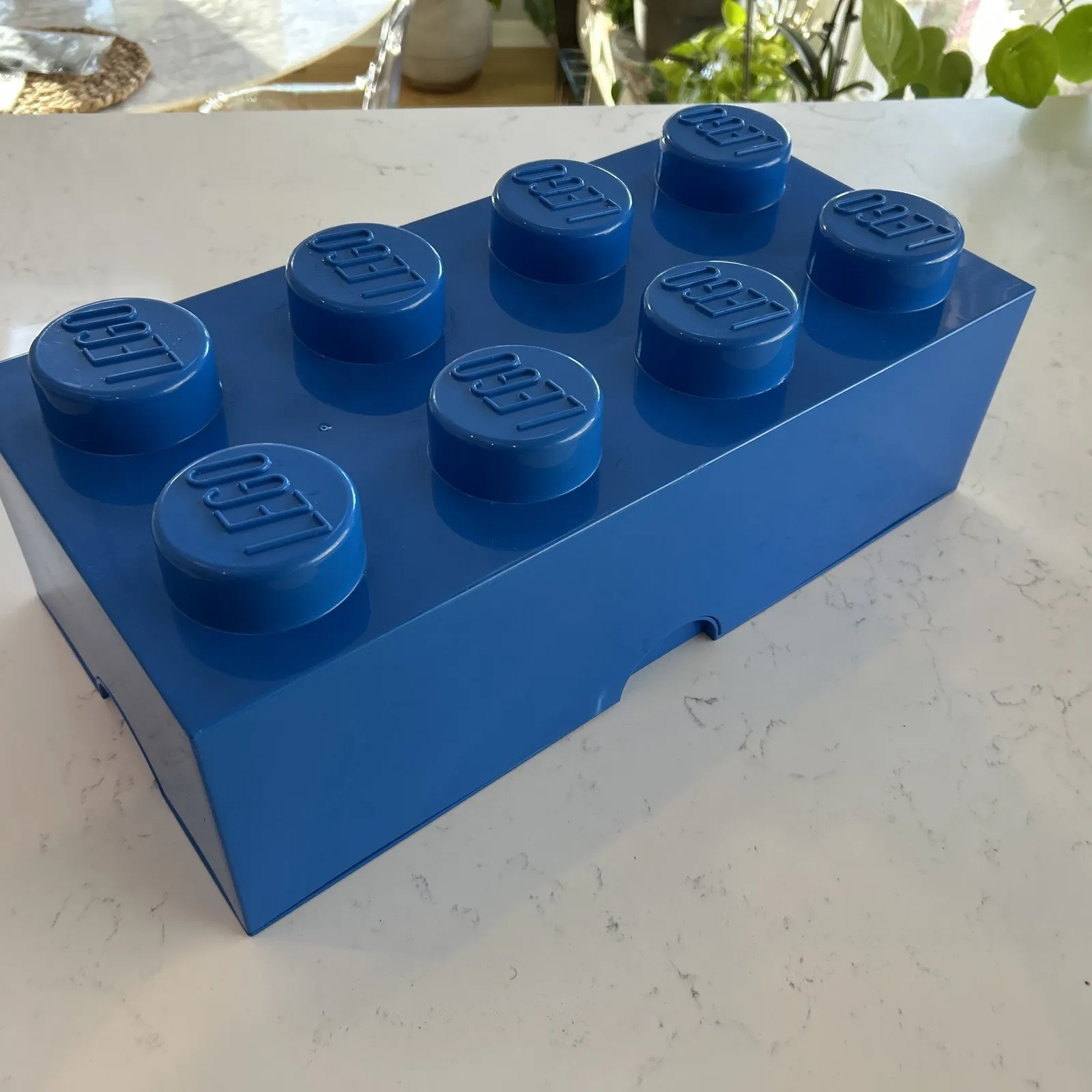 Lego Storage Box Large Stackable Blue 2x4 Stud Brick Genuine Great Gift 20x10x7