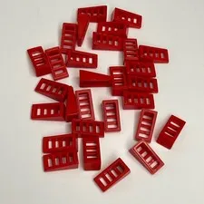 Lego 61409 Grille Slopes Red Replacement Parts Pieces Lot of 29