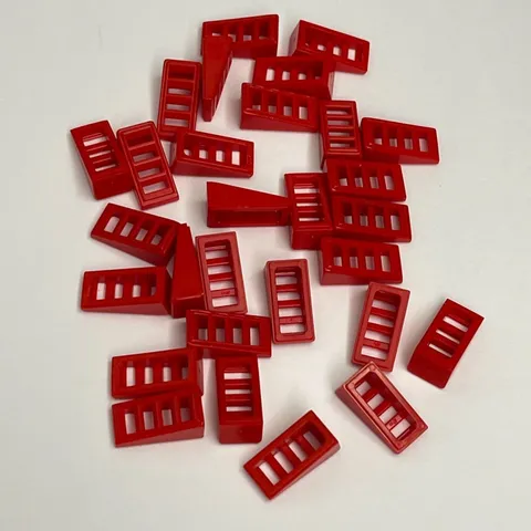 Lego 61409 Grille Slopes Red Replacement Parts Pieces Lot of 29