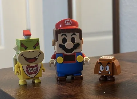 LEGO Super Mario Interactive Mario Figure, Bowser Jr, Goomba Lot PRE-OWNED