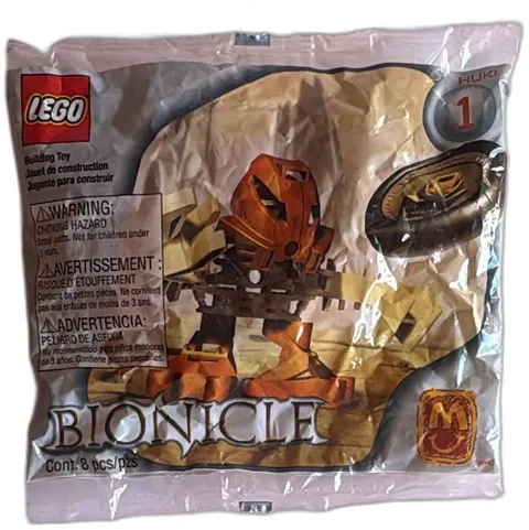 LEGO Bionicle Huki 1 McDonalds 2001 Sealed Promo Polybag Toy Collectible