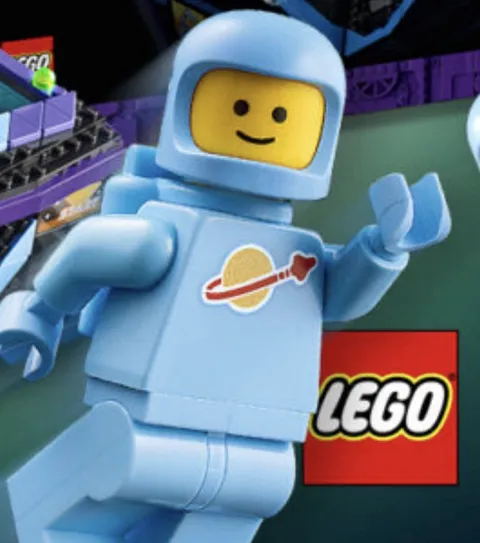 Lego Light Blue Classic Spaceman Minifigure 11374 Arcade Pinball Authentic 🚀