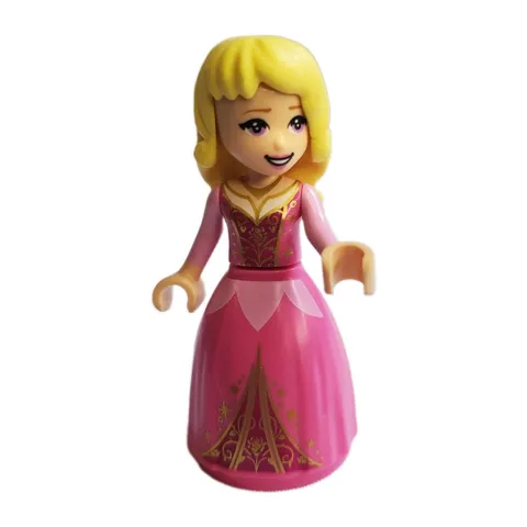 LEGO Disney Princess Minifigure Aurora Wide Pink Skirt with Gold Filigree 