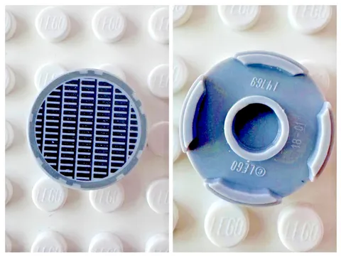 LEGO Tile, Round 2x2 w Bottom Stud Holder w Fine Mesh Grille Manhole 14769pb003