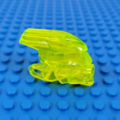 LEGO Bionicle Av-Matoran Trans-Neon Green Head Connector Block Part 60901