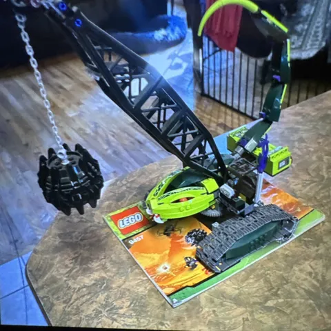 LEGO NINJAGO 9457 Fangpyre Wrecking Ball W/instructions- complete crane