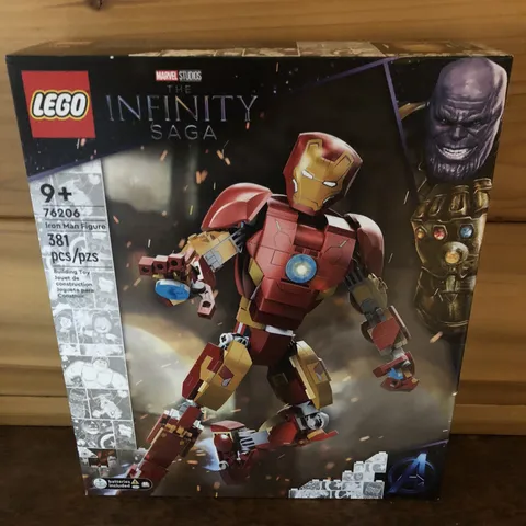 LEGO MARVEL 76206 The Infinity Saga Iron Man Figure. 9+. 381 Pcs. New Condition