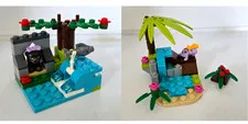 Lego Friends Bear 41046 & Turtle 41041 Pre-Owned Complete w/ Instructions