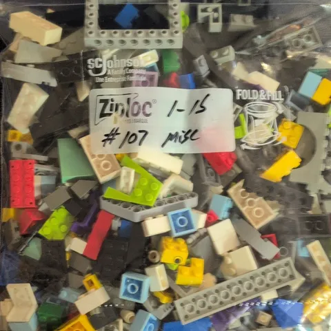 LEGO Bulk Lot Mixed Bricks & Pieces, Multicolor Plastic Parts in Bag 107-1lb