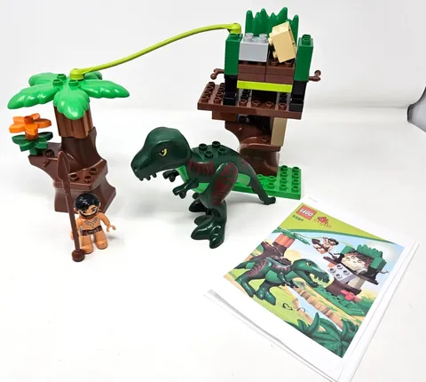 Lego Duplo 5597 - Dino Trap Set w/ Dinosaur and Caveman