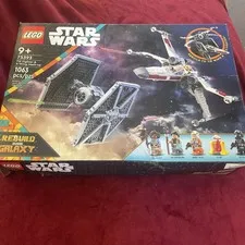 LEGO Star Wars Rebuild The Galaxy Tie Fighter x Wing 75393 Broken Box