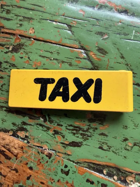 Vintage Lego DUPLO Taxi Replacement Part Taxi Logo