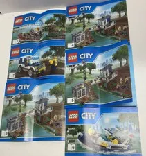 Lego City 60069 Instruction Manual Booklets ONLY 6 in total Police Boat Vehicle