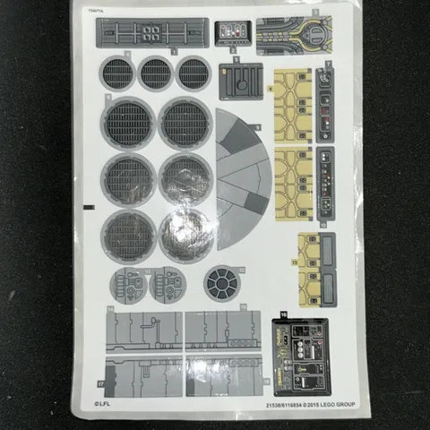 Lego New Sticker Sheet STAR WARS MILLENIUM FALCON  #75105