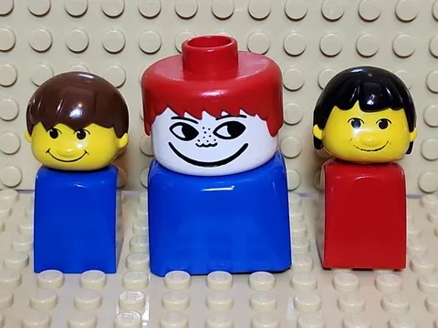 LEGO Duplo Minifigures Bulk Lot of 3 Vintage City Figures kids Toys RARE READ
