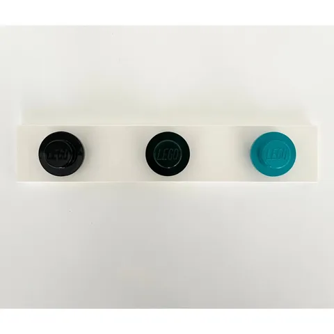 LEGO Collection x Target Wall Hanger Rack 3 Knobs Black Green Kids Room Nursery