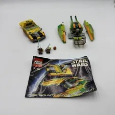 Lego Star Wars Bounty Hunter Pursuit (7133) Missing Few Pieces Read Zam Included