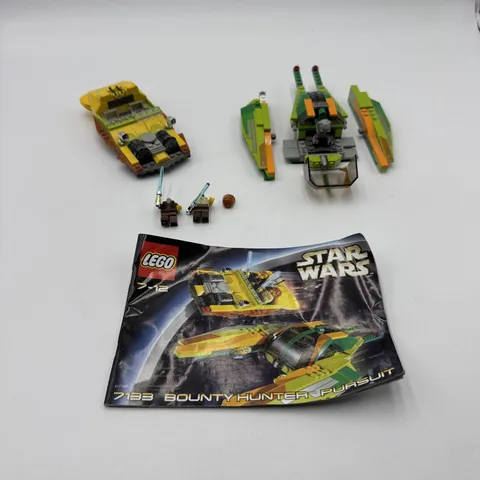 Lego Star Wars Bounty Hunter Pursuit (7133) Missing Few Pieces Read Zam Included