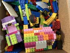 Lego Mixed Building Bricks Lot Assorted Colors Size 4lbs