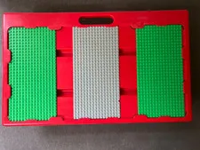 Vtg 1998 LEGO Red Lap Table Travel Storage Tray Sliding Carrying Case #30341-001