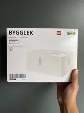 LEGO x IKEA BYGGLEK LEGO® box with lid, white10x6 7/8x4 1/2 " Medium Size