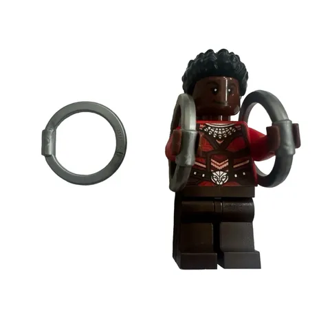 LEGO Super Heroes Nakia Minifigure w/ Hoop Blades Black Panther sh467 76100