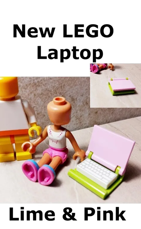 New LEGO Laptop Pink Green Case Big Keyboard Printed Cool School Gear College