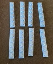 Lego 1x6 Plate Lot 8 Part #3666 Flat Light Aqua