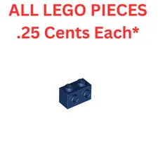 LEGO Brick 1x2 Studs One Side Dark Blue 11211 - Genuine LEGO Parts Pieces Bulk