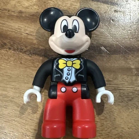 Lego Duplo Figure DISNEY MICKEY MOUSE TUX Bow Tie Jacket Black