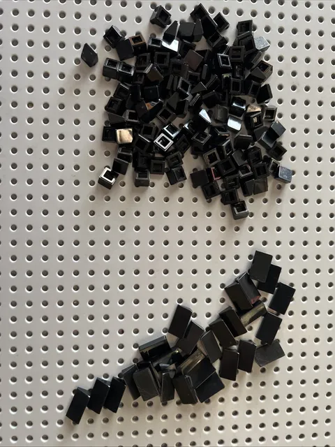 LEGO Black Castle Star Wars Slope 1x1x2/3 1x2x2/3 Bulk 145pcs