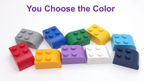 Lego 3x2 Curved Slope with 4 Studs You Choose the Color