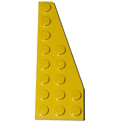Lego Part 50304 Wedge Plate 8 x 3 Pentagonal Right Yellow