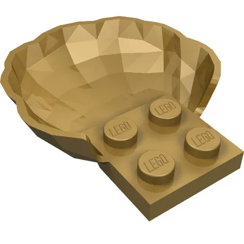 3x LEGO® Part 18970 - Clam