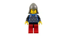 LEGO Castle (cas144) KNIGHT - SCALE MAIL Minifigure From Set #6018 (1990)