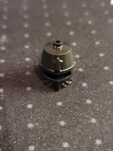LEGO Minifigure Mini Knights Helmet 89520 closed Black eye slit castle 6349966