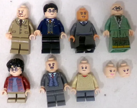 LEGO Harry Potter Lot Harry Remis Lupin Ron Jacob Kowalski Sybill Trelawney