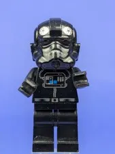 LEGO Star Wars Imperial TIE Fighter / Interceptor Pilot Black Head sw0035b 6206
