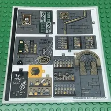 LEGO Sticker Sheet for Set 76383 Hogwarts Moment: Potions Class New Authentic