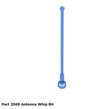 Lego 1x 2569 1 x 8 - 8H Trans-Dark Blue Antenna Whip Sets 6959 6939 Nm