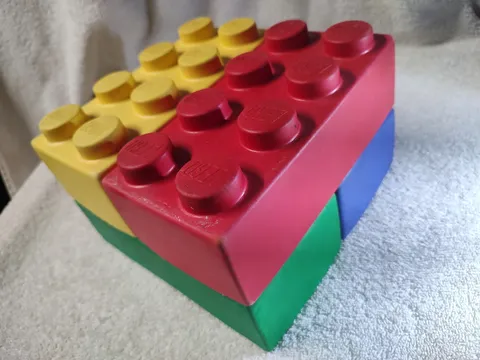 Dacta Soft Blocks - (4) Giant Foam Lego Blocks 