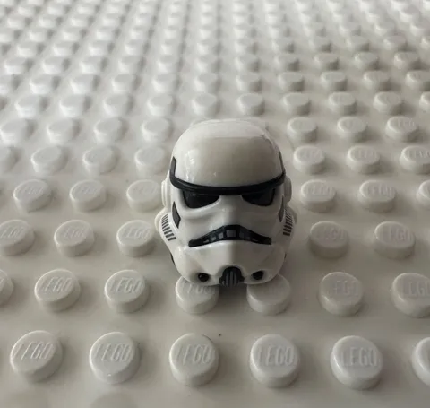 LEGO Minifigure, Headgear SW Stormtrooper Dark Bluish Gray Marks 42861pb02a