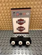 Genuine New LEGO Sticker Sheet Harley Davidson in store build stickers only