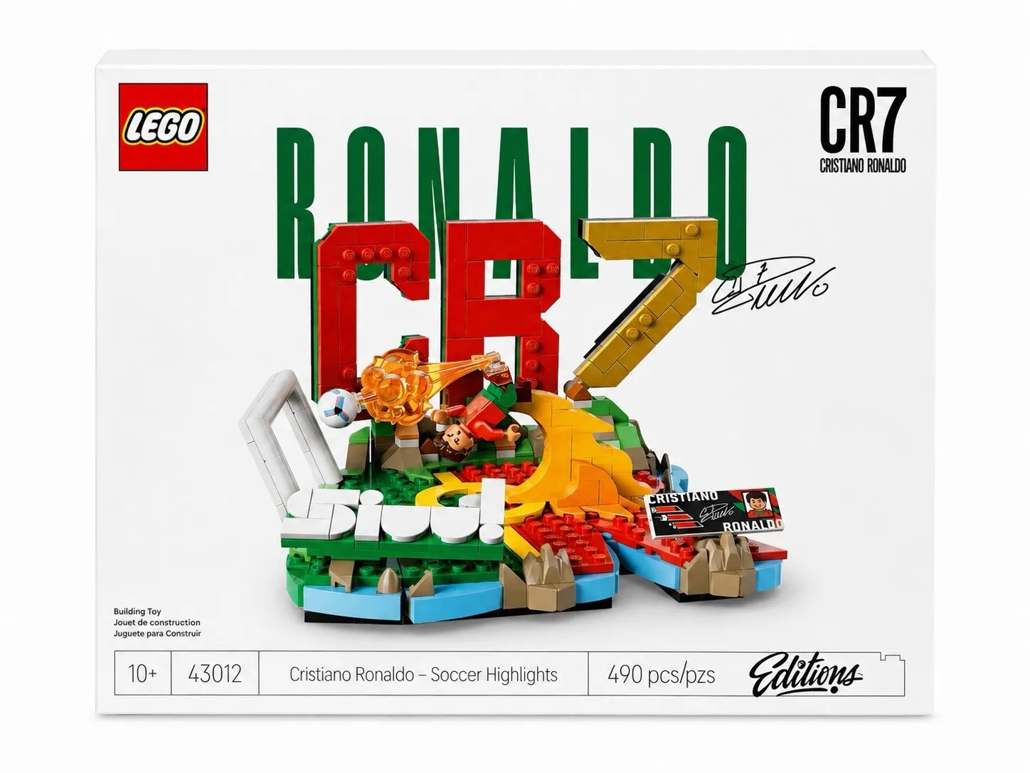 LEGO® Editions Cristiano Ronaldo  Soccer Highlights - 43012- Brand New