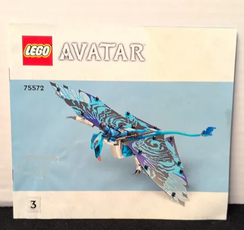 LEGO Avatar Ilu Discovery 75572 Instruction Manual Booklet English